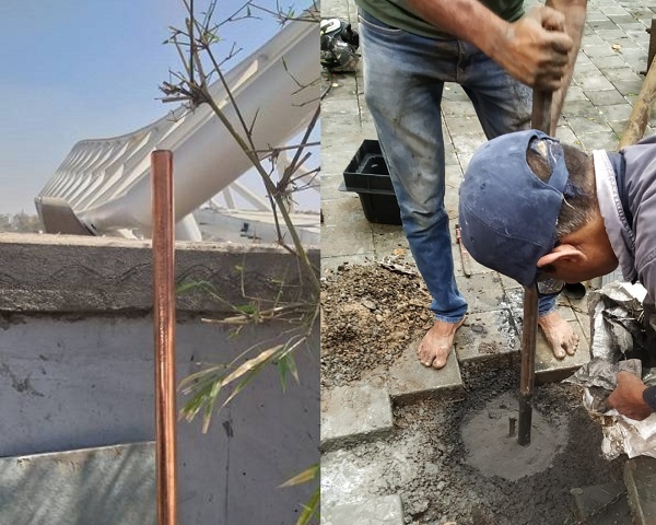 Earthing Rod Installation
