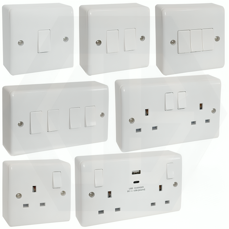 All Types of Switches (including bell switch, DP switch, etc.